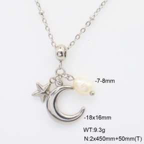 6N3002052vbpb-908  Cultured Freshwater Pearls  Stainless Steel Necklace