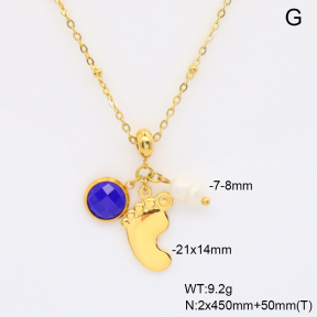 6N4004697bhva-908  Cultured Freshwater Pearls  Stainless Steel Necklace
