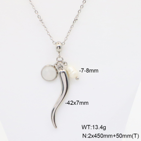 6N4004702vbpb-908  Cultured Freshwater Pearls  Stainless Steel Necklace