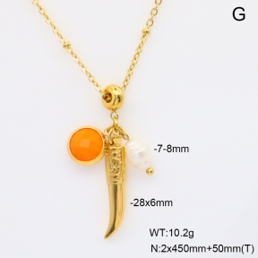 6N4004703bhva-908  Cultured Freshwater Pearls  Stainless Steel Necklace