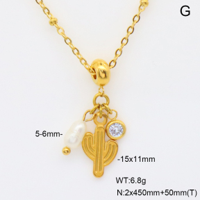 6N4004721bvpl-908  Cultured Freshwater Pearls  Stainless Steel Necklace
