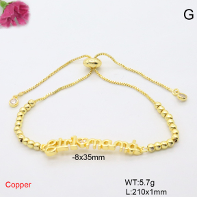 F6B407054ablb-L017  Fashion Copper Bracelet