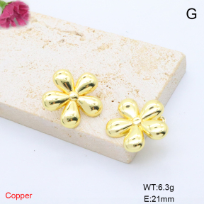 F6E200869baka-L017  Fashion Copper Earrings