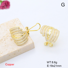 F6E405879bhva-L017  Fashion Copper Earrings