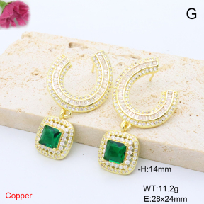 F6E405886ahjb-L017  Fashion Copper Earrings