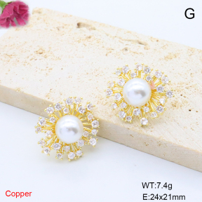 F6E405888bbov-L017  Fashion Copper Earrings