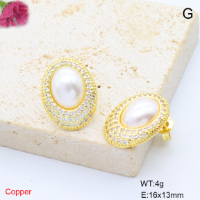 F6E405891vbmb-L017  Fashion Copper Earrings