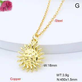 F6N201183vaia-L017  Fashion Copper Necklace