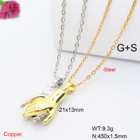 F6N201214avja-L017  Fashion Copper Necklace