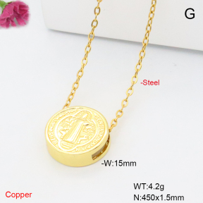 F6N201215vail-L017  Fashion Copper Necklace
