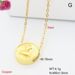 F6N201217vail-L017  Fashion Copper Necklace