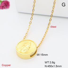 F6N201218vail-L017  Fashion Copper Necklace