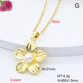 F6N301823vail-L017  Fashion Copper Necklace