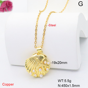 F6N301828vail-L017  Fashion Copper Necklace
