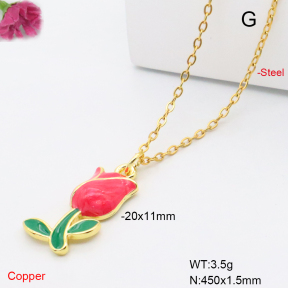 F6N301856vaia-L017  Fashion Copper Necklace