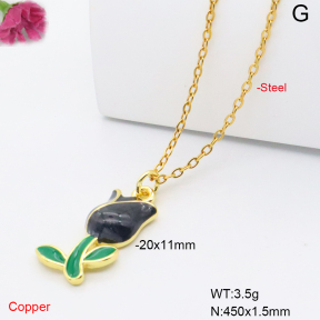 F6N301857vaia-L017  Fashion Copper Necklace
