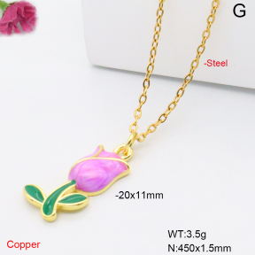 F6N301858vaia-L017  Fashion Copper Necklace