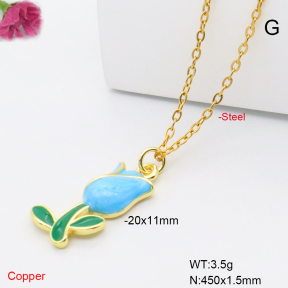 F6N301860vaia-L017  Fashion Copper Necklace