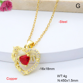 F6N409339avja-L017  Fashion Copper Necklace