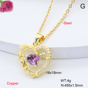 F6N409341avja-L017  Fashion Copper Necklace