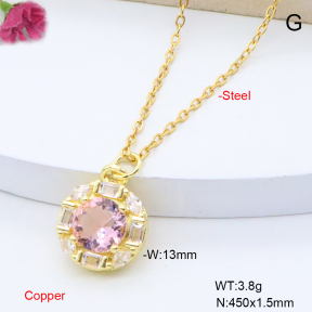 F6N409345vail-L017  Fashion Copper Necklace