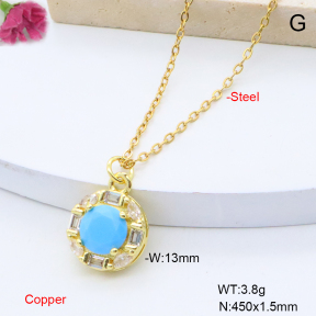 F6N409346vail-L017  Fashion Copper Necklace