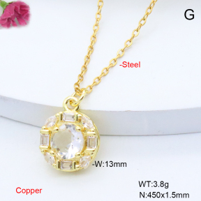 F6N409348vail-L017  Fashion Copper Necklace