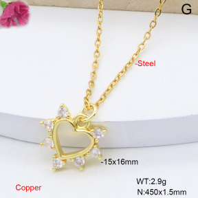 F6N409350vail-L017  Fashion Copper Necklace
