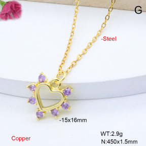 F6N409355vail-L017  Fashion Copper Necklace