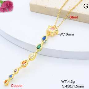 F6N409356baka-L017  Fashion Copper Necklace