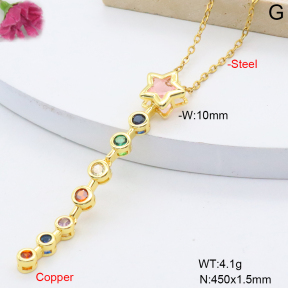 F6N409357baka-L017  Fashion Copper Necklace