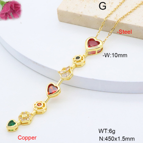 F6N409358baka-L017  Fashion Copper Necklace