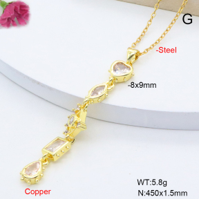 F6N409360baka-L017  Fashion Copper Necklace