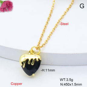 F6N409367avja-L017  Fashion Copper Necklace