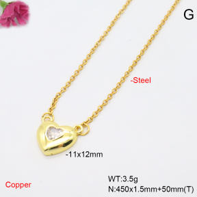 F6N409371vail-L017  Fashion Copper Necklace