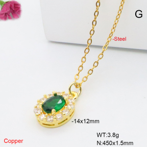 F6N409376vail-L017  Fashion Copper Necklace