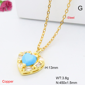 F6N409382vail-L017  Fashion Copper Necklace
