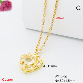 F6N409383vail-L017  Fashion Copper Necklace