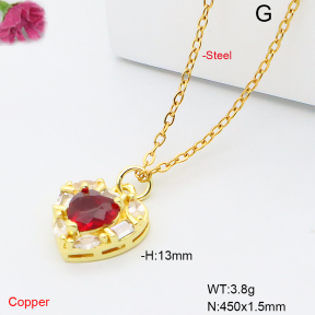 F6N409384vail-L017  Fashion Copper Necklace