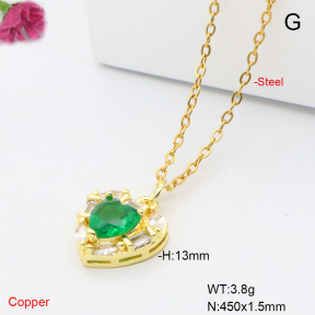 F6N409386vail-L017  Fashion Copper Necklace