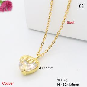 F6N409389avja-L017  Fashion Copper Necklace