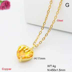 F6N409390avja-L017  Fashion Copper Necklace