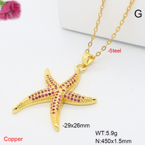 F6N409394vbmb-L017  Fashion Copper Necklace
