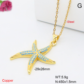 F6N409395vbmb-L017  Fashion Copper Necklace