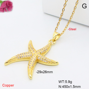 F6N409396vbmb-L017  Fashion Copper Necklace