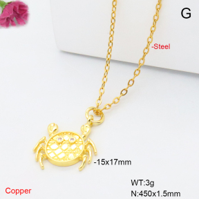 F6N409401vail-L017  Fashion Copper Necklace