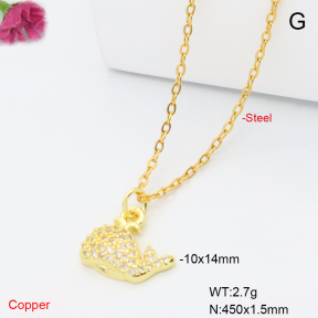F6N409402vail-L017  Fashion Copper Necklace