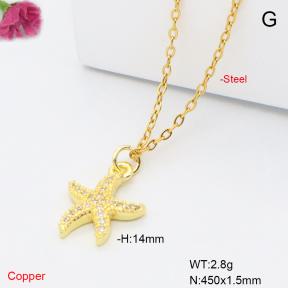 F6N409403vail-L017  Fashion Copper Necklace