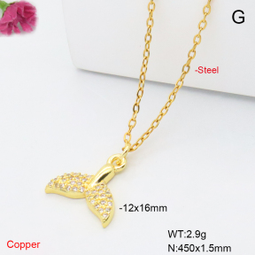 F6N409404vail-L017  Fashion Copper Necklace