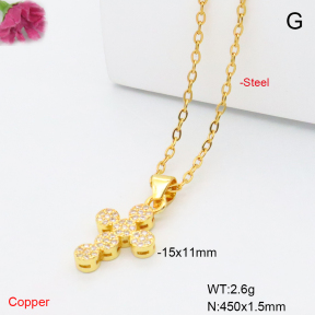 F6N409405avja-L017  Fashion Copper Necklace
